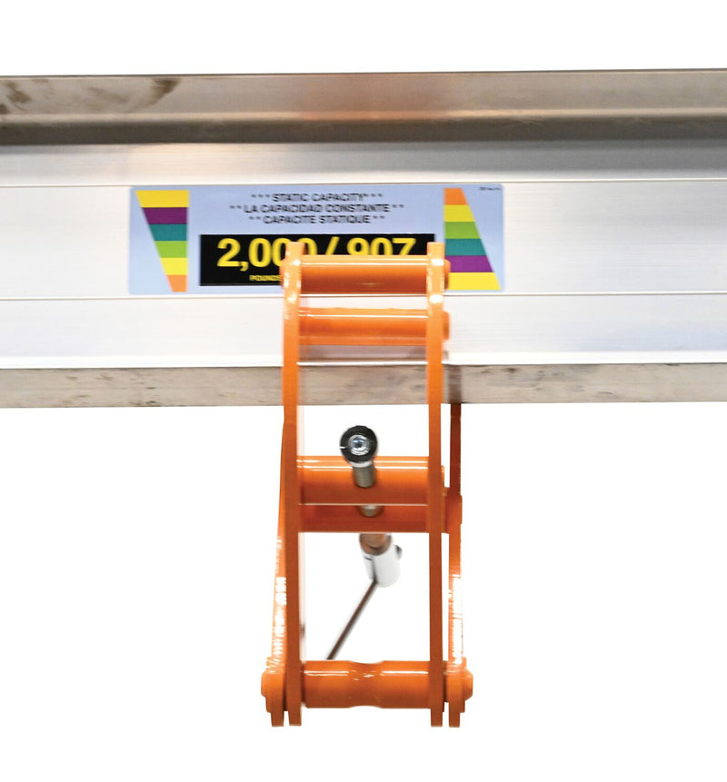Vestil BC-8 Steel Beam Clamp Horizontal Lift Style 21-1/4 In. x 5-1/4 In. x 7-3/4 In. 8000 Lb. Capacity Orange - view 6