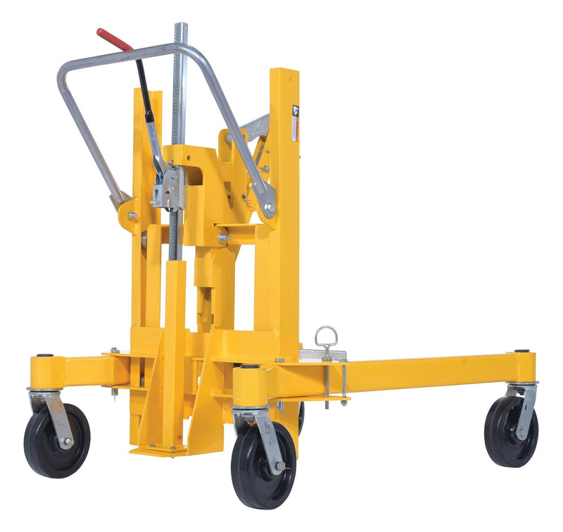 Vestil DCR-880-M Steel Economical Ratchet Drum Transporter 55 Gallon 800 Lb. Capacity Yellow - view 4