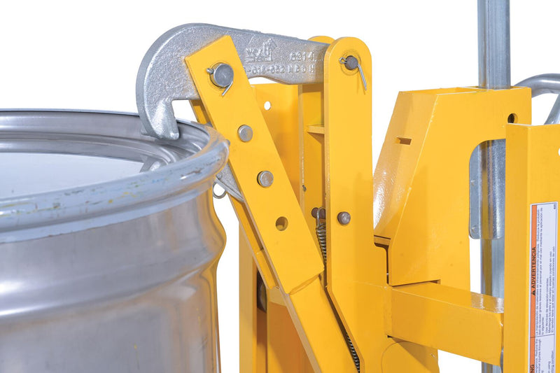 Vestil DCR-880-M Steel Economical Ratchet Drum Transporter 55 Gallon 800 Lb. Capacity Yellow - view 7