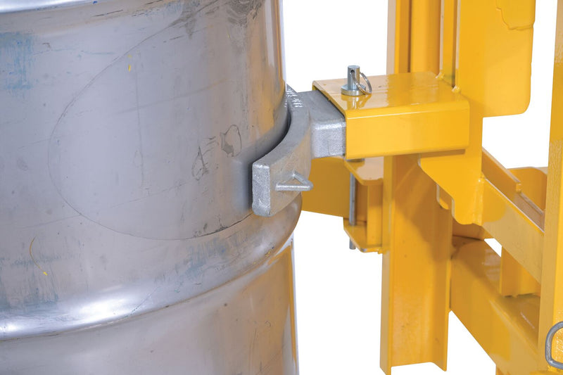 Vestil DCR-880-M Steel Economical Ratchet Drum Transporter 55 Gallon 800 Lb. Capacity Yellow - view 8