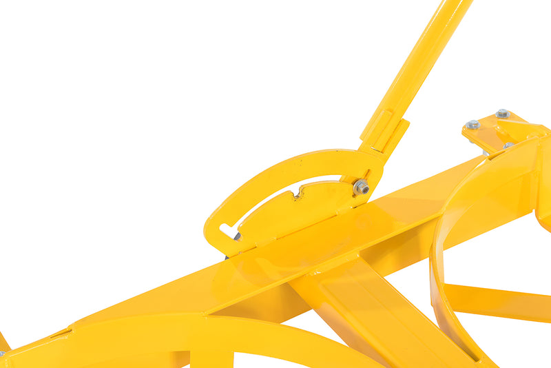 Vestil DRUM-X2-PU-LP Steel Low Profile Double Drum Dolly 50 In x 36 In x 50-1/2 In 2000 Lb. Capacity Yellow - view 8