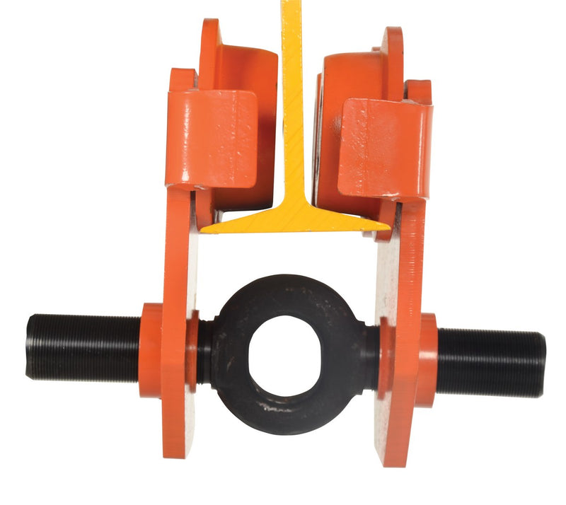 Vestil E-MT-10 Steel Push Eye Manual Trolley 10000 Lb. Capacity Orange - view 6