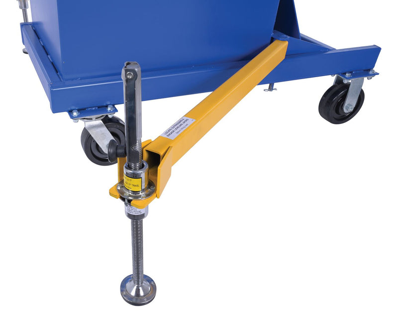 Vestil P-JIB-4 Steel Portable Cantilever Hoist 113-3/8 In. x 35-11/16 In. x 89 In. 4000 Lb. Capacity Blue - view 6