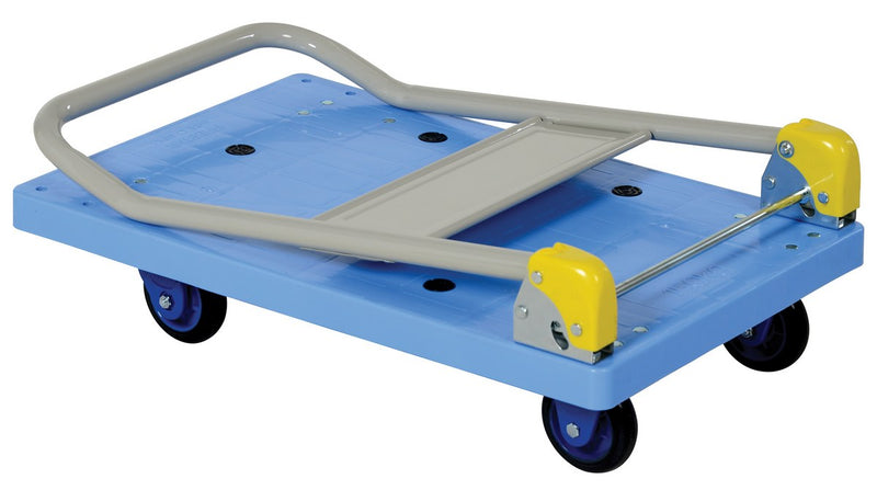 Vestil TRP-1824 Plastic Truck Folding Handle 27-7/8 In. x 17-7/8 In. x 34 In. 330 Lb. Capacity Blue - view 2