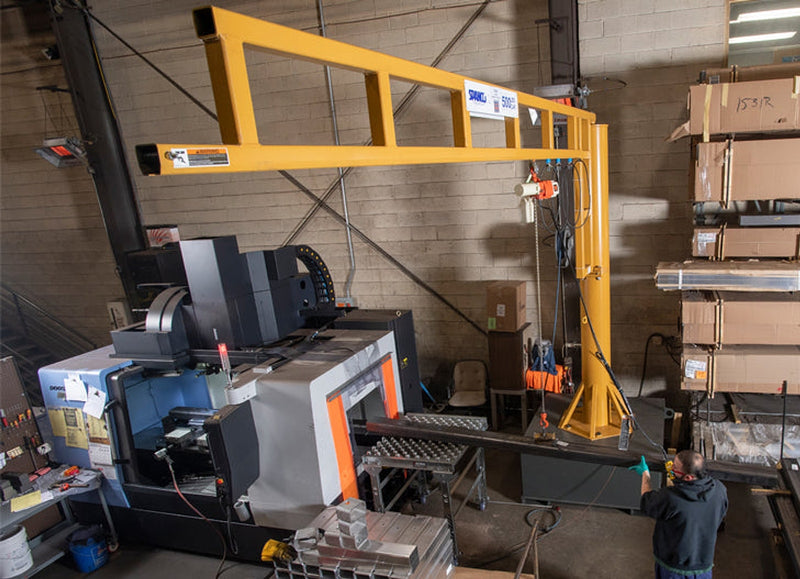 Spanco Portable Base Workstation Jib Cranes – 500 Series