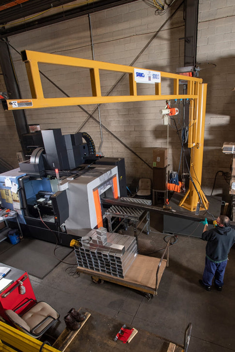 Spanco Portable Base Workstation Jib Cranes – 500 Series