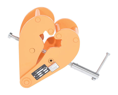Vestil BC-8 Steel Beam Clamp Horizontal Lift Style 21-1/4 In. x 5-1/4 In. x 7-3/4 In. 8000 Lb. Capacity Orange - view 1