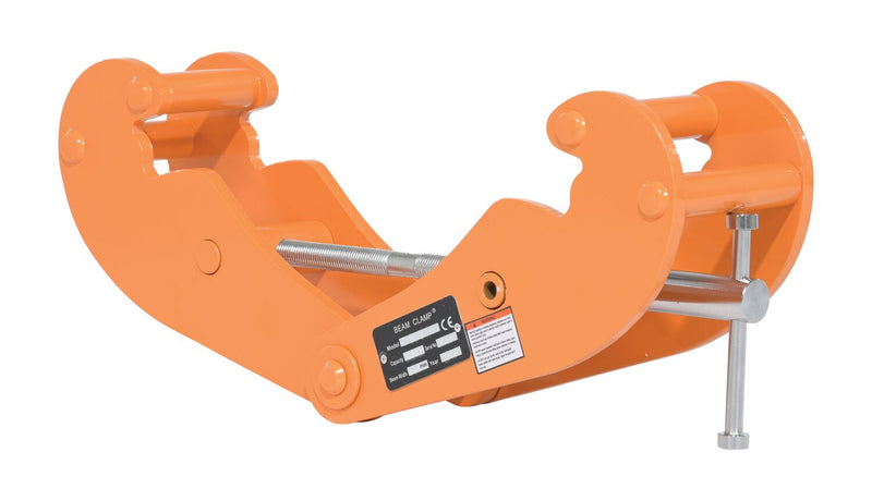 Vestil BC-8 Steel Beam Clamp Horizontal Lift Style 21-1/4 In. x 5-1/4 In. x 7-3/4 In. 8000 Lb. Capacity Orange - view 3