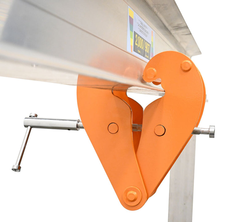 Vestil BC-8 Steel Beam Clamp Horizontal Lift Style 21-1/4 In. x 5-1/4 In. x 7-3/4 In. 8000 Lb. Capacity Orange - view 7