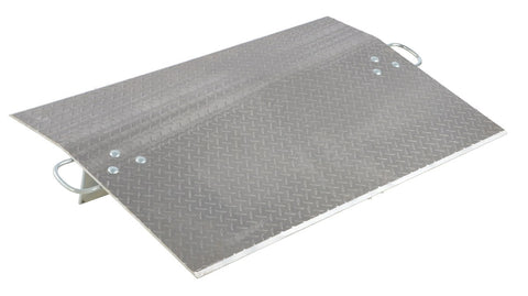 Vestil E-4830 Aluminum Economizer Dock Plate Usable 48 In. x 30 In. 3/8 In. Plate Thickness 4100 Lb. Capacity - view 1