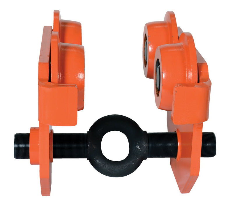 Vestil E-MT-10 Steel Push Eye Manual Trolley 10000 Lb. Capacity Orange - view 3