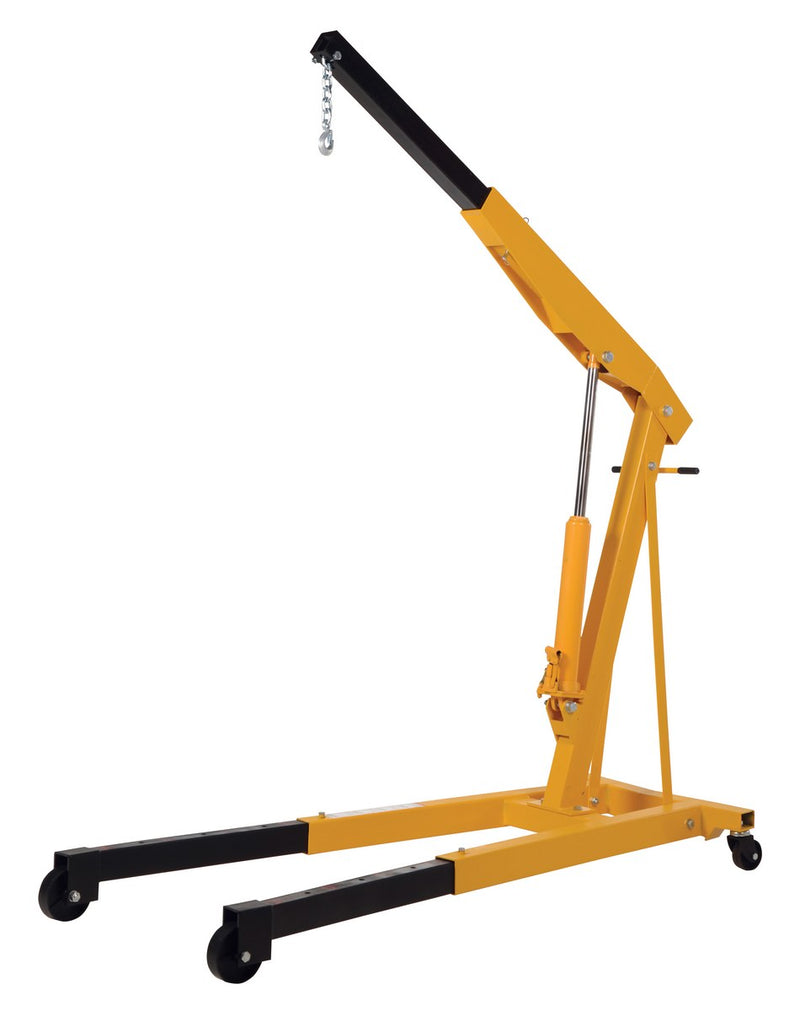 Vestil EHN-60-T Steel Shop Crane Engine Hoist with Telescopic Legs 6000 Lb. Capacity Yellow - view 4