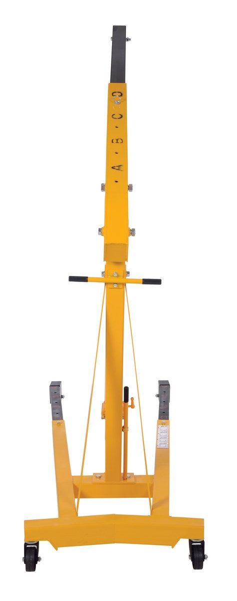 Vestil EHN-60-T Steel Shop Crane Engine Hoist with Telescopic Legs 6000 Lb. Capacity Yellow - view 6