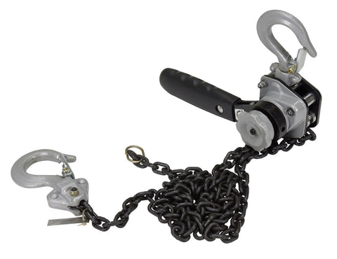 Vestil ELH-05-5 Steel Mighty Mini Lever Hoist 5 Ft. Chain Length 500 Lb. Capacity Silver - view 1