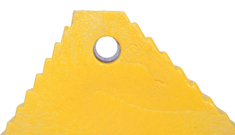 Vestil PWC-DS-YL Recycled Plastic Dual Slope Wheel Chock 10-11/16 In. x 9-1/4 In. x 6 In. Yellow - view 6