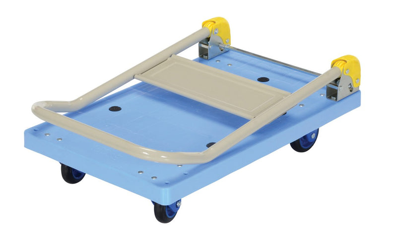 Vestil TRP-1824 Plastic Truck Folding Handle 27-7/8 In. x 17-7/8 In. x 34 In. 330 Lb. Capacity Blue - view 7