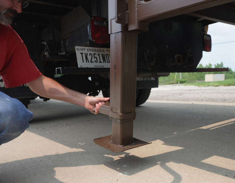 Vestil YRM-05-7514 Steel Mini Yard Ramp 75 In. x 14 Ft. 5,000 Lb. Capacity Brown - view 3