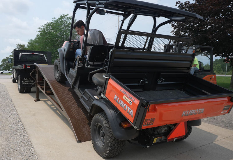 Vestil YRM-05-7514 Steel Mini Yard Ramp 75 In. x 14 Ft. 5,000 Lb. Capacity Brown - view 5
